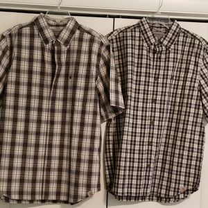 Carhartt relaxed fit plaid shirts – lot of 2